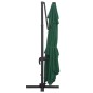 Ombrellone a Sbalzo con LED Palo in Alluminio 400x300 cm Verde Ombrellone a Sbalzo con LED Palo in Alluminio 400x300 cm Verde