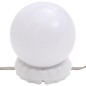 Toeletta con LED Bianca 74,5x40x141 cm Toeletta con LED Bianca 74,5x40x141 cm