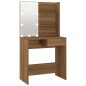 Toeletta con LED Rovere Marrone 74,5x40x141 cm Toeletta con LED Rovere Marrone 74,5x40x141 cm