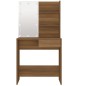 Toeletta con LED Rovere Marrone 74,5x40x141 cm Toeletta con LED Rovere Marrone 74,5x40x141 cm