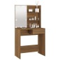 Toeletta con LED Rovere Marrone 74,5x40x141 cm Toeletta con LED Rovere Marrone 74,5x40x141 cm