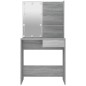 Toeletta con LED Grigio Sonoma 74,5x40x141 cm Toeletta con LED Grigio Sonoma 74,5x40x141 cm
