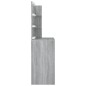 Toeletta con LED Grigio Sonoma 74,5x40x141 cm Toeletta con LED Grigio Sonoma 74,5x40x141 cm