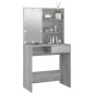 Toeletta con LED Grigio Sonoma 74,5x40x141 cm Toeletta con LED Grigio Sonoma 74,5x40x141 cm