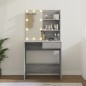 Toeletta con LED Grigio Sonoma 74,5x40x141 cm Toeletta con LED Grigio Sonoma 74,5x40x141 cm