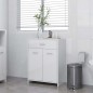 Armadio da Bagno Bianco Lucido 60x33x80 cm in Truciolato Armadio da Bagno Bianco Lucido 60x33x80 cm in Truciolato