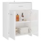 Armadio da Bagno Bianco Lucido 60x33x80 cm in Truciolato Armadio da Bagno Bianco Lucido 60x33x80 cm in Truciolato