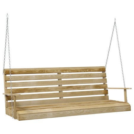 vidaXL Panchina a Dondolo in Legno di Pino Impregnato 55x65x60 cm