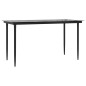 vidaXL Set Pranzo Giardino 7 pz con Cuscini Polyrattan e Acciaio Nero