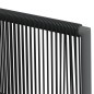 vidaXL Set Pranzo Giardino 7 pz con Cuscini Polyrattan e Acciaio Nero