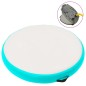 Tappetino Ginnastica Gonfiabile e Pompa 100x100x10cm PVC Verde Tappetino Ginnastica Gonfiabile e Pompa 100x100x10cm PVC Verde