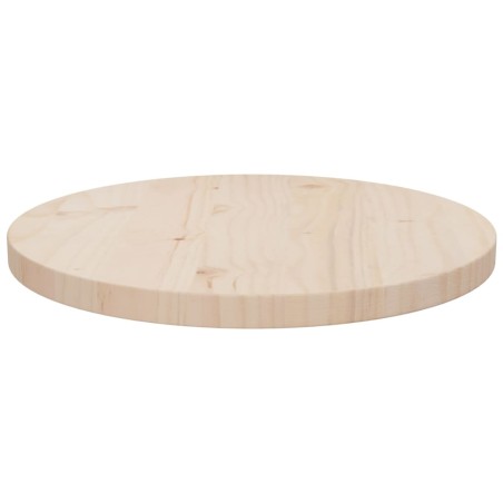 Piano Tavolo Ø40x2,5 cm in Legno Massello di Pino