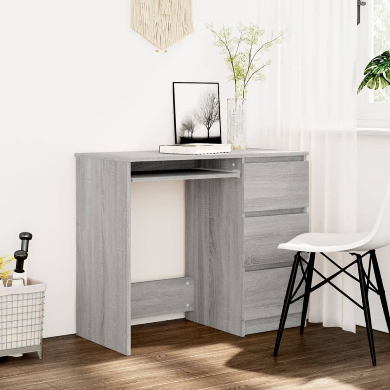 Scrivania Grigio Sonoma 90x45x76 cm in Legno Multistrato Scrivania Grigio Sonoma 90x45x76 cm in Legno Multistrato
