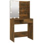 vidaXL Toeletta con LED Rovere Fumo 74,5x40x141 cm vidaXL Toeletta con LED Rovere Fumo 74,5x40x141 cm