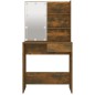 vidaXL Toeletta con LED Rovere Fumo 74,5x40x141 cm vidaXL Toeletta con LED Rovere Fumo 74,5x40x141 cm