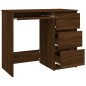 Scrivania Rovere Marrone 90x45x76 cm in Legno Multistrato