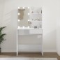 Toeletta con LED Bianco Lucido 74,5x40x141 cm Toeletta con LED Bianco Lucido 74,5x40x141 cm