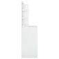 Toeletta con LED Bianco Lucido 74,5x40x141 cm Toeletta con LED Bianco Lucido 74,5x40x141 cm
