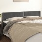 Testiere 2 pz Grigio Scuro 100x5x78/88 cm in Velluto Testiere 2 pz Grigio Scuro 100x5x78/88 cm in Velluto
