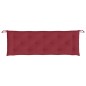 Cuscino per Panca Rosso Vino 150x50x7 cm in Tessuto Oxford