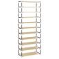 vidaXL Scarpiera Crema 60x30x166 cm Tessuto vidaXL Scarpiera Crema 60x30x166 cm Tessuto