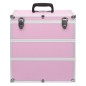 Valigia per Cosmetici 37x24x40 cm Rosa in Alluminio Valigia per Cosmetici 37x24x40 cm Rosa in Alluminio