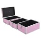 Valigia per Cosmetici 37x24x40 cm Rosa in Alluminio Valigia per Cosmetici 37x24x40 cm Rosa in Alluminio