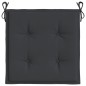 vidaXL Cuscini per Sedia 4 pz Neri 50x50x3 cm in Tessuto Oxford