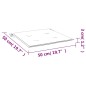 vidaXL Cuscini per Sedia 4 pz Neri 50x50x3 cm in Tessuto Oxford