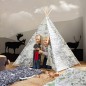 Sunny Tenda da Gioco World Map Nera e Bianca Sunny Tenda da Gioco World Map Nera e Bianca