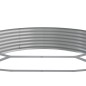Letto Giardino Acciaio Verniciato Polvere 523x140x36 cm Argento Letto Giardino Acciaio Verniciato Polvere 523x140x36 cm Argento