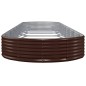Letto Giardino Acciaio Verniciato Polvere 600x140x36 cm Marrone Letto Giardino Acciaio Verniciato Polvere 600x140x36 cm Marrone