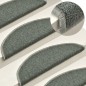 Tappetini per Scale 15 pz Verde Scuro 65x24x4 cm Tappetini per Scale 15 pz Verde Scuro 65x24x4 cm