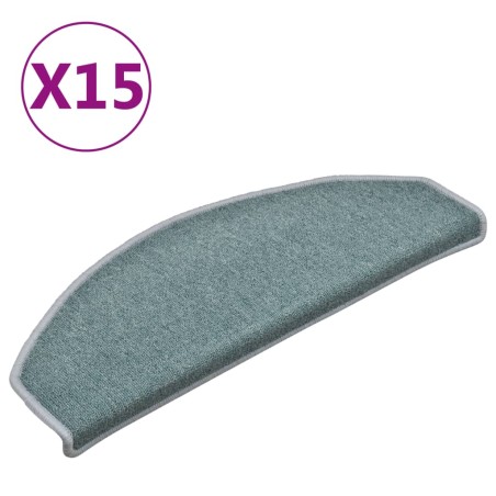 Tappetini per Scale 15 pz Blu 65x24x4 cm