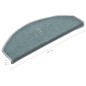 Tappetini per Scale 15 pz Blu 65x24x4 cm Tappetini per Scale 15 pz Blu 65x24x4 cm