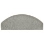 Tappetini per Scale 15 pz Grigio Chiaro 65x24x4 cm Tappetini per Scale 15 pz Grigio Chiaro 65x24x4 cm