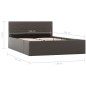 vidaXL Giroletto con Contenitore Idraulico Grigio Similpelle 120x200cm