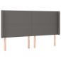vidaXL Giroletto Molle con Materasso e LED Grigio 160x200cm Similpelle vidaXL Giroletto Molle con Materasso e LED Grigio 160x200cm Similpelle