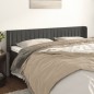 Testiera ad Orecchio Grigio Scuro 183x16x78/88 cm in Velluto Testiera ad Orecchio Grigio Scuro 183x16x78/88 cm in Velluto
