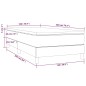 Giroletto a Molle con Materasso Tortora 100x200 cm in Tessuto