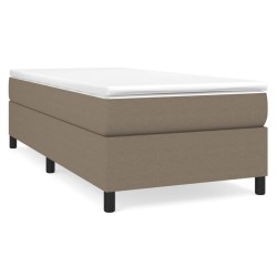 Giroletto a Molle con Materasso Tortora 100x200 cm in Tessuto