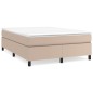 vidaXL Giroletto a Molle con Materasso Cappuccino 180x200cm Similpelle