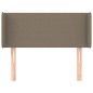 Testiera ad Orecchio Tortora 93x16x78/88 cm in Tessuto
