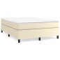 Giroletto a Molle con Materasso Crema 180x200 cm in Similpelle