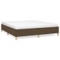 vidaXL Giroletto senza Materasso Marrone Scuro 160x200 cm Tessuto vidaXL Giroletto senza Materasso Marrone Scuro 160x200 cm Tessuto