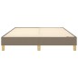 vidaXL Giroletto senza Materasso Tortora 140x190 cm in Tessuto