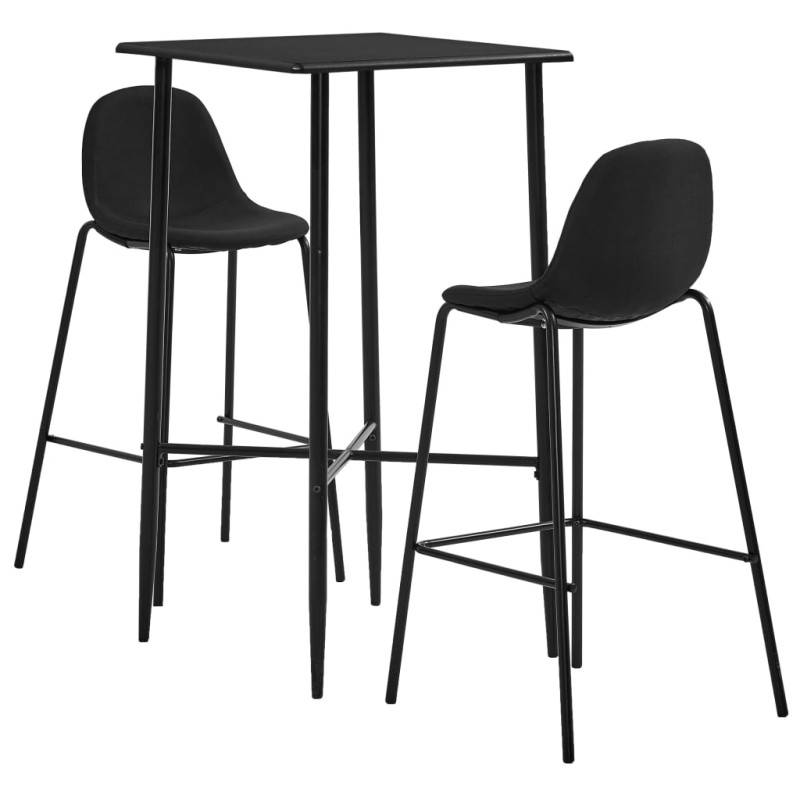 Set da Bar 3 pz in Tessuto Nero Set da Bar 3 pz in Tessuto Nero