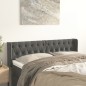 vidaXL Testiera ad Orecchio Grigio Scuro 163x16x78/88 cm in Velluto