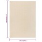 Tappeto a Pelo Corto 240x340 cm Crema Tappeto a Pelo Corto 240x340 cm Crema