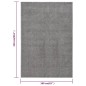 Tappeto a Pelo Corto 160x230 cm Grigio Tappeto a Pelo Corto 160x230 cm Grigio